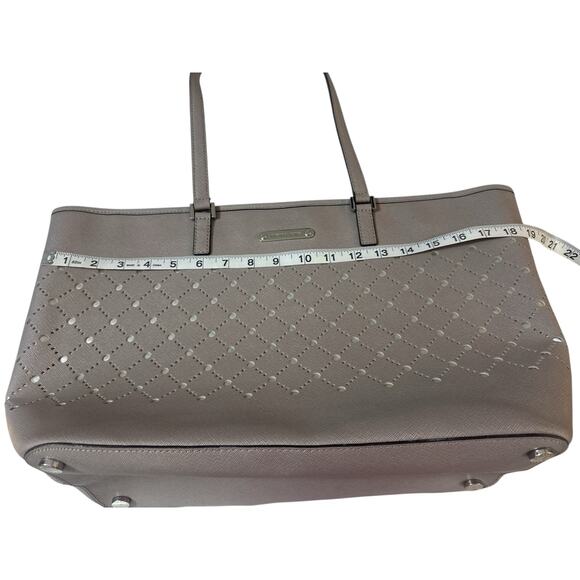 Michael Kors Gray Perforated Tote - Picture 10 of 12